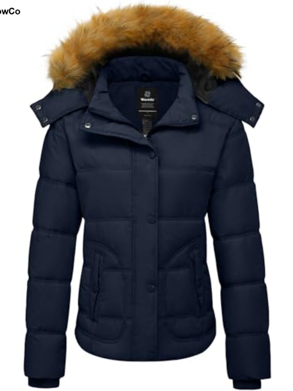 Recycled Fabric Quilted Puffer Jacket Hooded Winter Coat Warm Parka